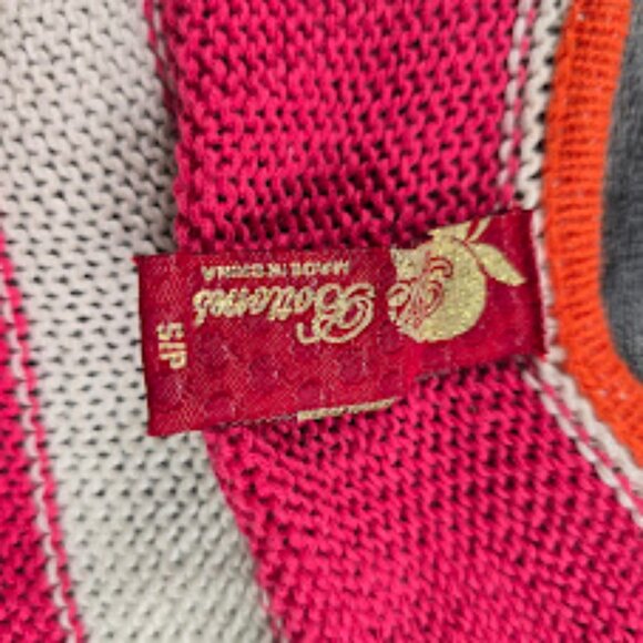 Apple Bottoms Dress Womens Small Knit Rainbow Stripe Maxi Tank Y2K V Neck - Picture 5 of 14